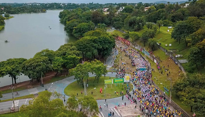 Corridas em Minas Gerais: Imagem Lagoa da Pampulha da Corrida da Volta da Pampulha.