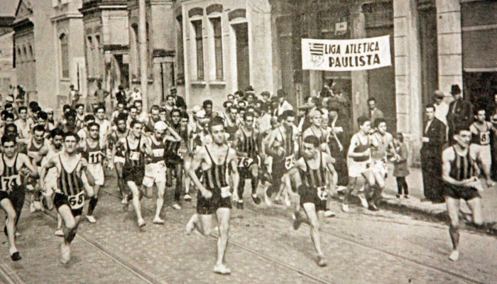 Primeira largada da Corrida de São Silvestre